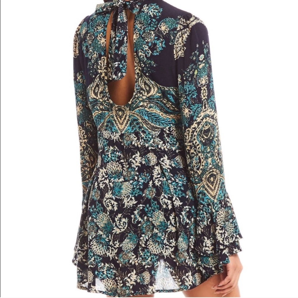 Free people printed tunic with bell sleeves - Picture 3 of 3